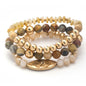 Multi Mix Bead Stretch Bracelet Set